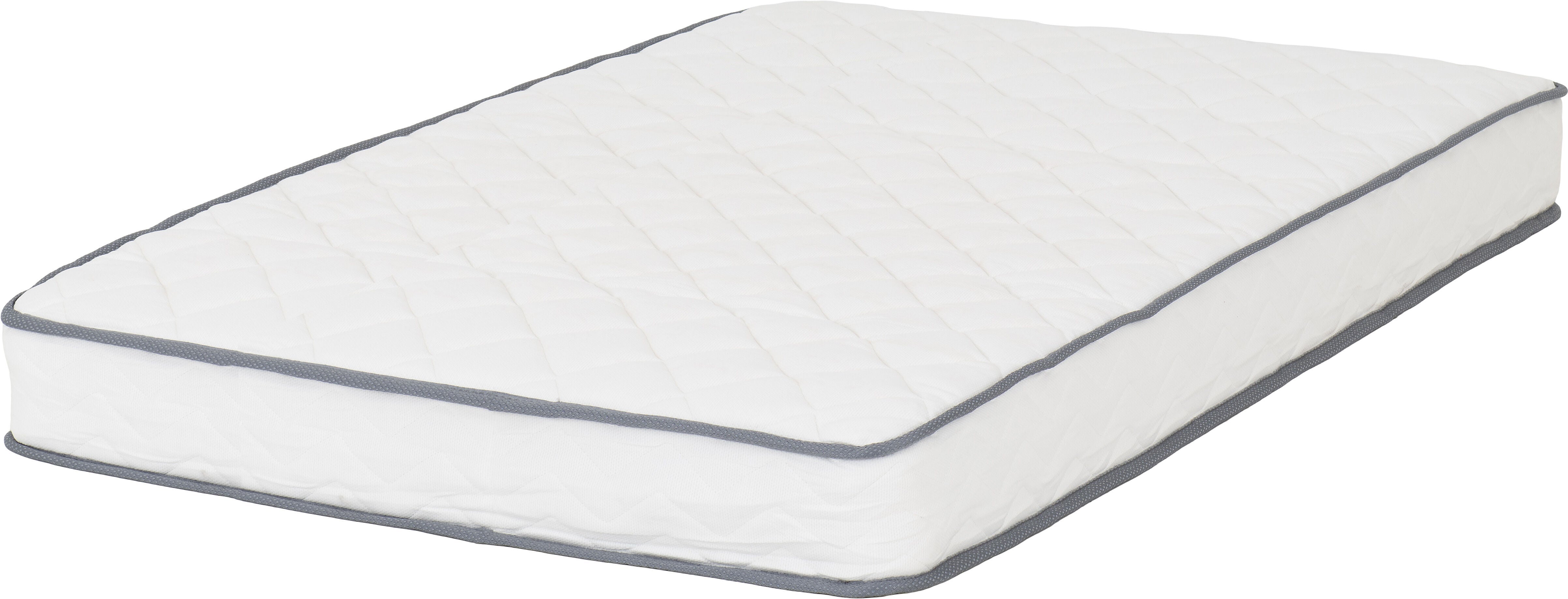 Yasmin 4' Small Double Roll Up Mattress 18cm (Bonnel Spring) - White