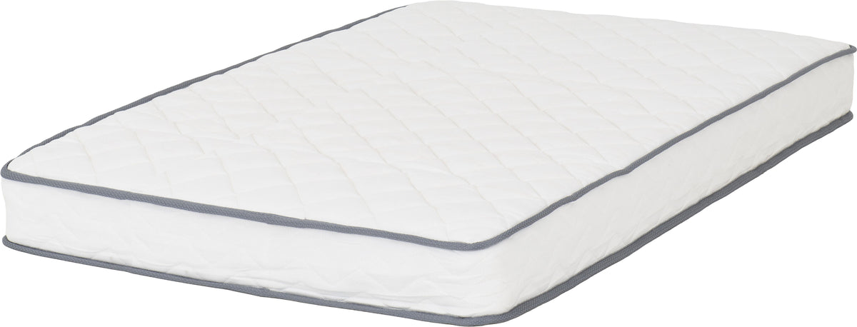 Yasmin 4' Small Double Roll Up Mattress 18cm (Bonnel Spring) - White