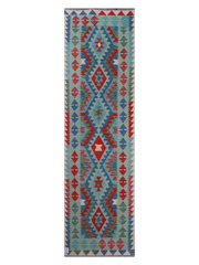 Kooh-e Talayi, Maimana Kilim Runner - 289 × 82 cm (9'6" x 2'8")