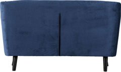 ASHLEY 2 SEATER SOFA - BLUE VELVET FABRIC