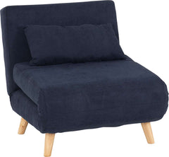 Astoria Chair Bed - NAVY BLUE FABRIC
