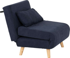 Astoria Chair Bed - NAVY BLUE FABRIC
