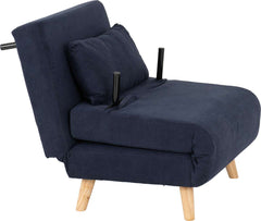 Astoria Chair Bed - NAVY BLUE FABRIC