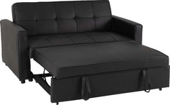 Astoria Sofa Bed - BLACK FAUX LEATHER
