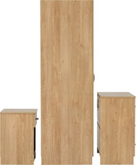 BELLINGHAM 3 DRAWER CHEST - OAK EFFECT VENEER