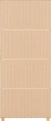 BROOKLYN 2 DOOR 1 DRAWER MIRRORED WARDROBE - OAK EFFECT/GREY