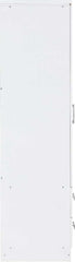CHARLES 4 DOOR 2 DRAWER MIRRORED WARDROBE - WHITE