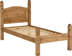 CORONA 3' BED LOW FOOT END - DISTRESSED WAXED PINE