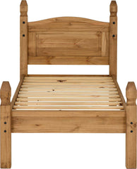 CORONA 3' BED LOW FOOT END - DISTRESSED WAXED PINE