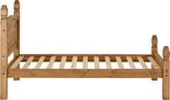 CORONA 3' BED LOW FOOT END - DISTRESSED WAXED PINE