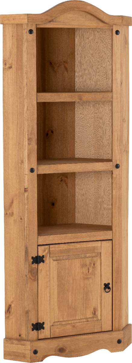 CORONA CORNER UNIT - DISTRESSED WAXED PINE