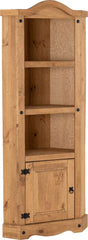 CORONA CORNER UNIT - DISTRESSED WAXED PINE
