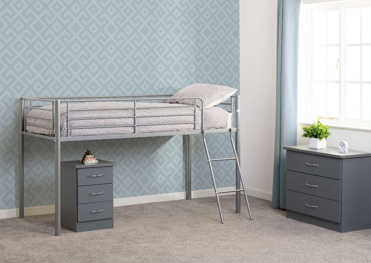 KORA MID SLEEPER Bunk Bed in SILVER
