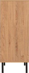LEON 3+2 DRAWER CHEST - MEDIUM OAK EFFECT