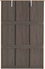 LISBON 3 DOOR WARDROBE - BLACK WOOD GRAIN