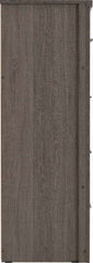 LISBON 3+2 DRAWER CHEST - BLACK WOOD GRAIN