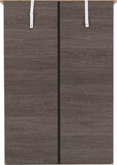 LISBON 3+2 DRAWER CHEST - BLACK WOOD GRAIN