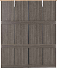 LISBON 4 DOOR WARDROBE - BLACK WOOD GRAIN