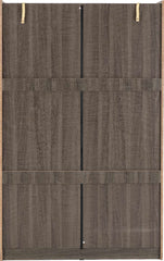 LISBON 2 DOOR SLIDING WARDROBE - BLACK WOOD GRAIN