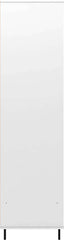 MADRID 4 DOOR 2 DRAWER MIRRORED WARDROBE - GREY/WHITE GLOSS