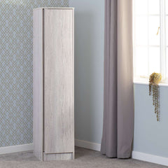 MALVERN 1 DOOR WARDROBE - URBAN SNOW