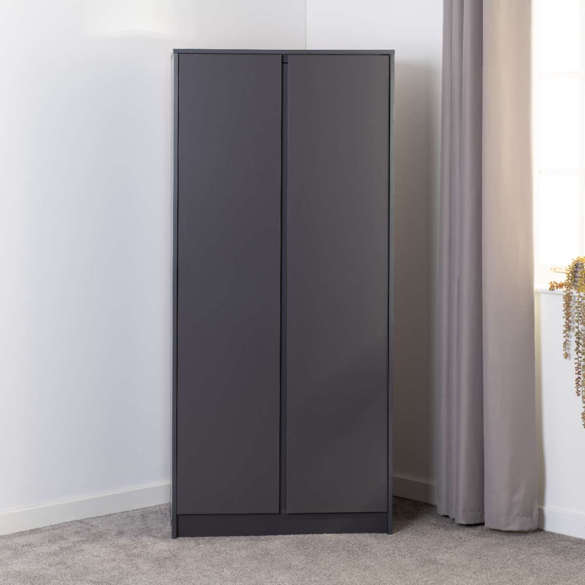 MALVERN 2 DOOR WARDROBE - GREY