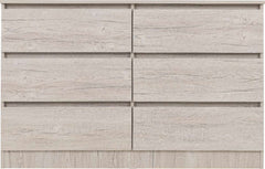 MALVERN 6 DRAWER CHEST - URBAN SNOW