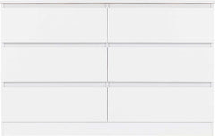 MALVERN 6 DRAWER CHEST - WHITE