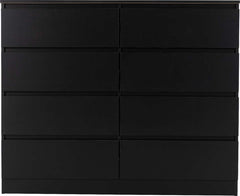 MALVERN 8 DRAWER CHEST - BLACK