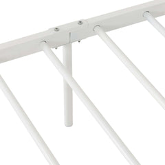 MARLBOROUGH 3' BED - WHITE/ANTIQUE BRASS