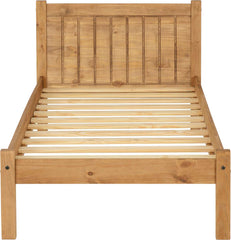 MAYA 3' BED - DISTRESSED WAXED PINE