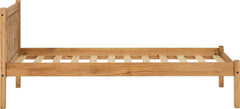 MAYA 3' BED - DISTRESSED WAXED PINE