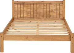 MAYA 4' BED - DISTRESSED WAXED PINE