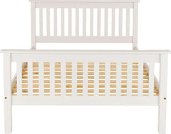 MONACO 5' BED HIGH FOOT END - WHITE
