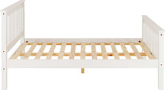 MONACO 4'6" BED HIGH FOOT END - WHITE