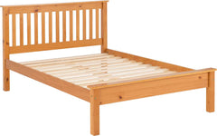 MONACO 5' BED LOW FOOT END - ANTIQUE PINE
