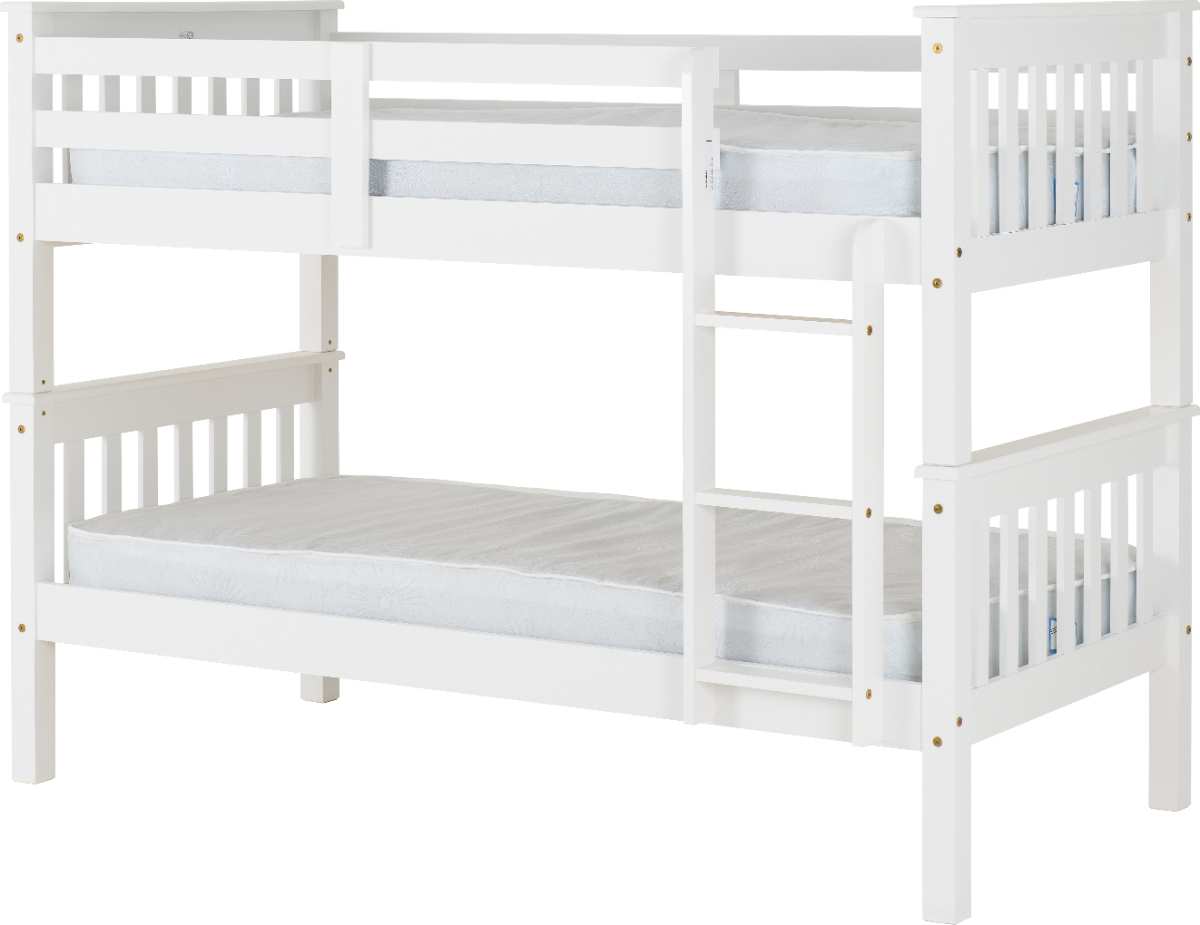 NEPTUNE 3' BUNK BED - WHITE