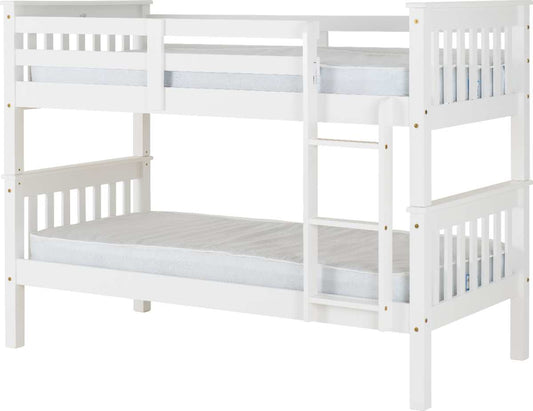 NEPTUNE 3' BUNK BED - WHITE