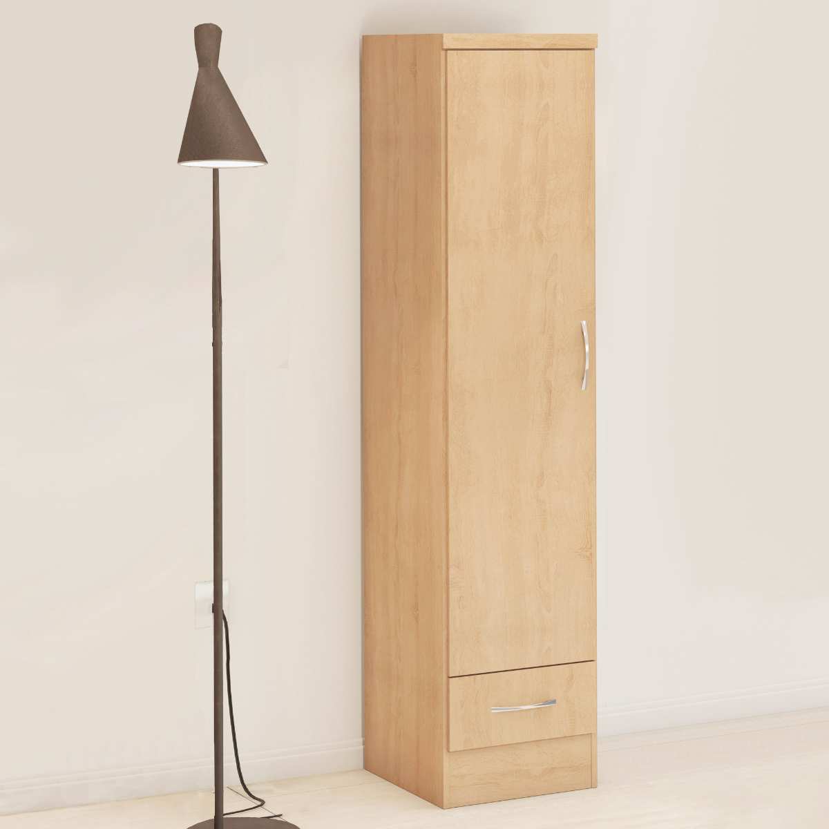 NEVADA 1 DOOR 1 DRAWER WARDROBE - SONOMA OAK EFFECT