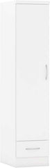 NEVADA 1 DOOR 1 DRAWER WARDROBE - WHITE GLOSS