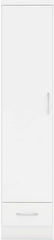 NEVADA 1 DOOR 1 DRAWER WARDROBE - WHITE GLOSS