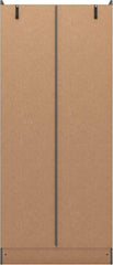 NEVADA 2 DOOR 1 DRAWER WARDROBE - 3D EFFECT GREY