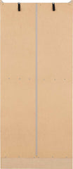 NEVADA 2 DOOR ALL HANGING WARDROBE - WHITE GLOSS