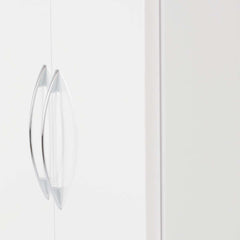 NEVADA 2 DOOR ALL HANGING WARDROBE - WHITE GLOSS