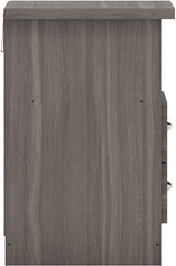 NEVADA 2 DRAWER BEDSIDE - BLACK WOOD GRAIN