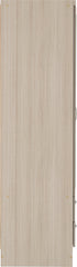 NEVADA 3 DOOR 2 DRAWER MIRRORED WARDROBE - OYSTER GLOSS/LIGHT OAK EFFECT VENEER