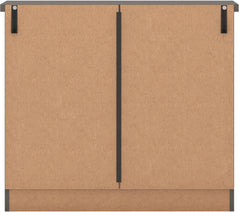 NEVADA 3 DRAWER CHEST - 3D EFFECT GREY