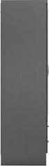 NEVADA 4 DOOR 2 DRAWER MIRRORED WARDROBE - 3D EFFECT GREY