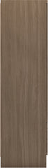 NEVADA 4 DOOR 2 DRAWER MIRRORED WARDROBE - RUSTIC OAK EFFECT