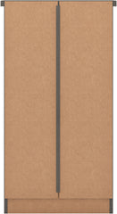 NEVADA 5 DRAWER NARROW CHEST - 3D EFFECT GREY
